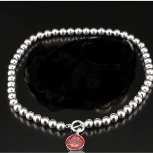 Ohio state enamel charm silver tone ball necklace
